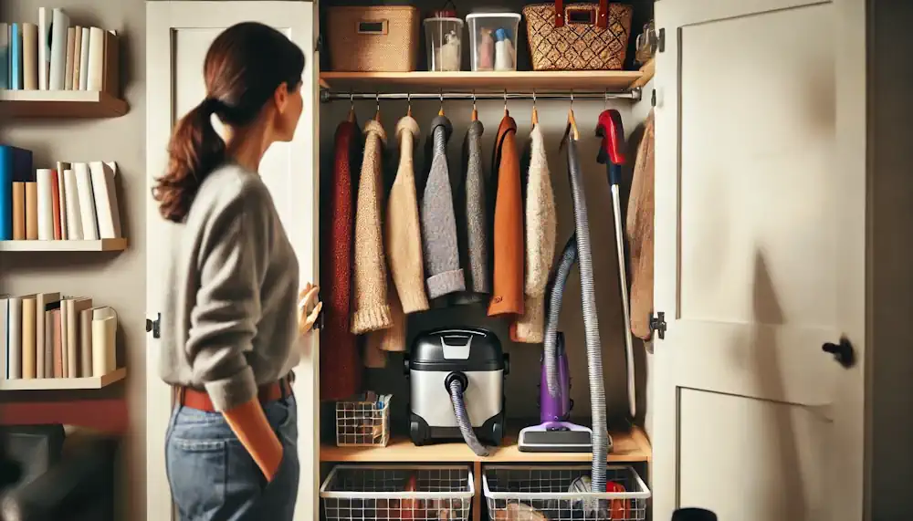 Cleaning Supplies in the Closet