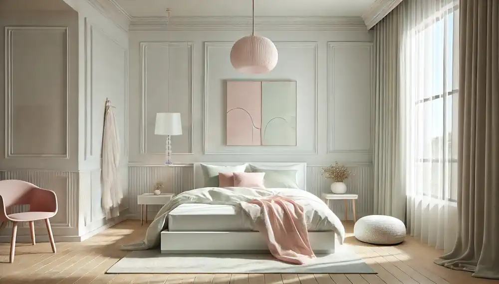 A Colorful Minimalist Bedroom