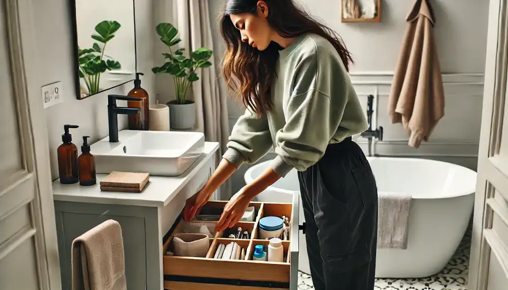 Micro-decluttering a Bathroom Drawer